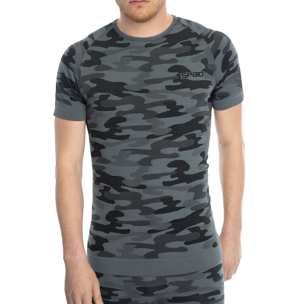 Koszulka termoaktywna Spaio Military 01 K/R - Steel Grey