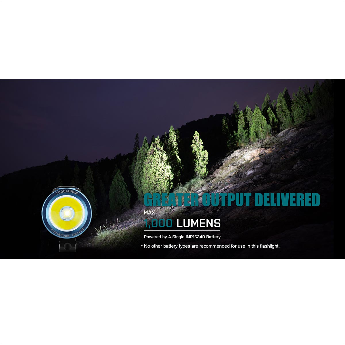 Latarka akumulatorowa Olight S1R II Baton Black - 1000 lumenów