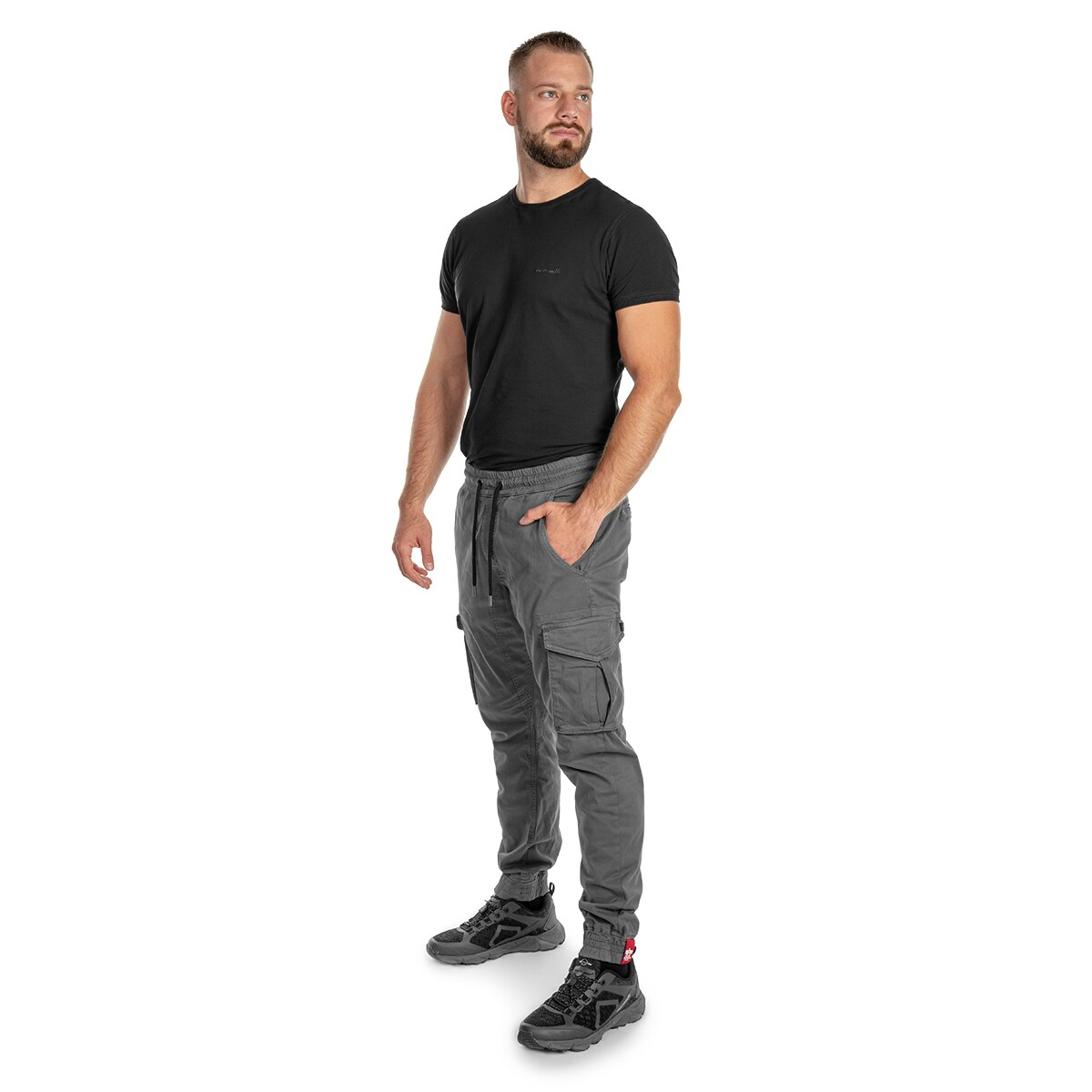Штани Alpha Industries Cotton Twill Jogger - Grey/Black