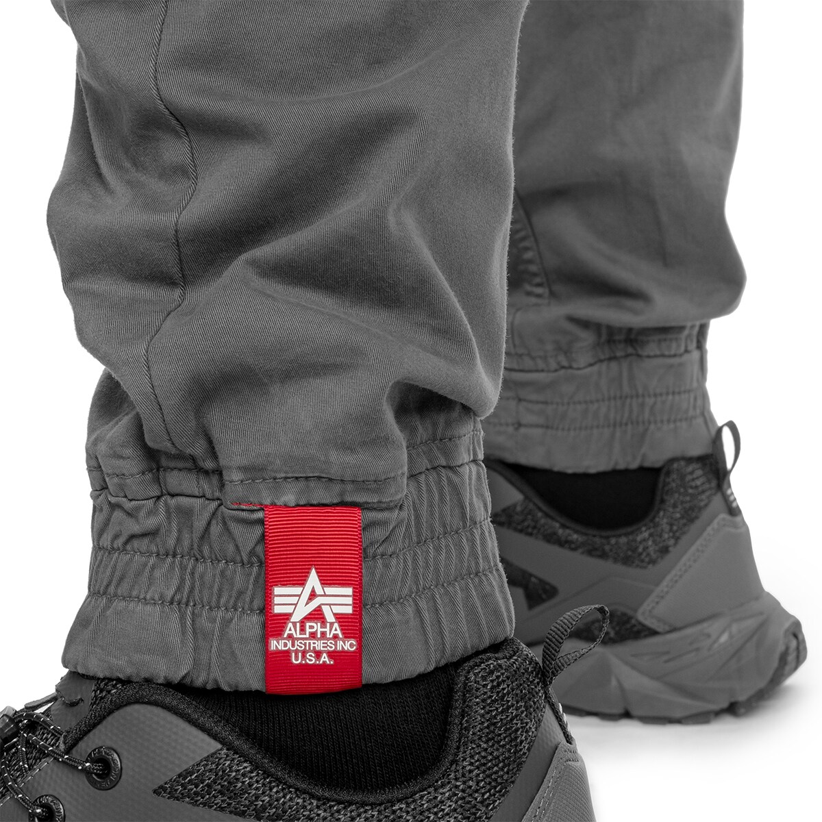 Штани Alpha Industries Cotton Twill Jogger - Grey/Black