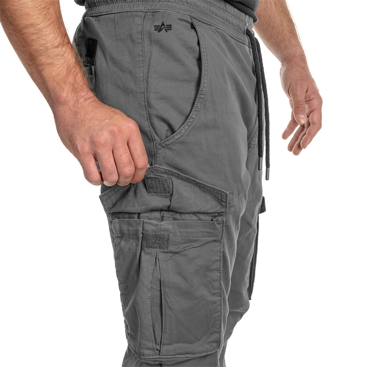 Штани Alpha Industries Cotton Twill Jogger - Grey/Black