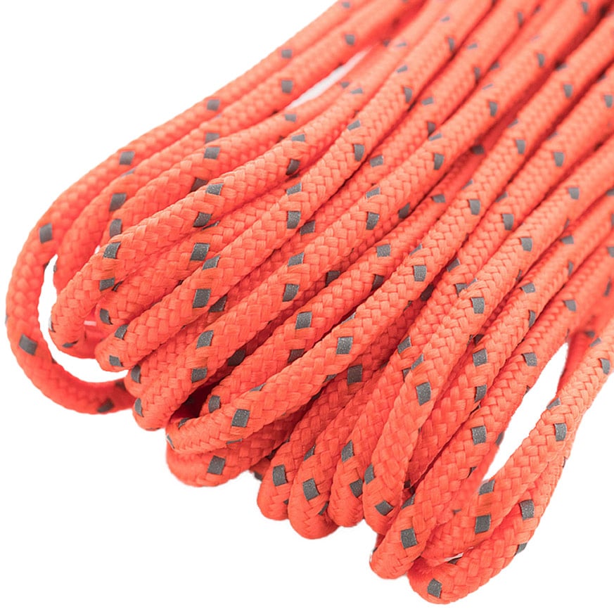 Парашутна мотузка Minicord M-Tac 15 м - Reflective Safety Orange