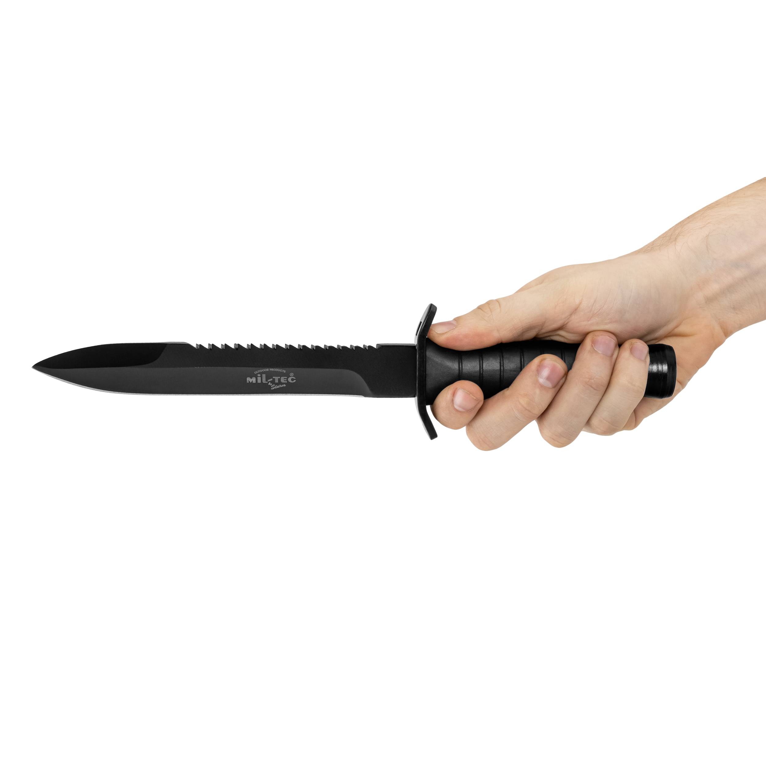 Nóż Mil-Tec Combat z piłą - Black