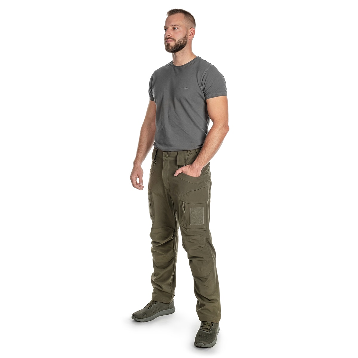 Spodnie Mil-Tec Softshell Assault Waterproof - Ranger Green