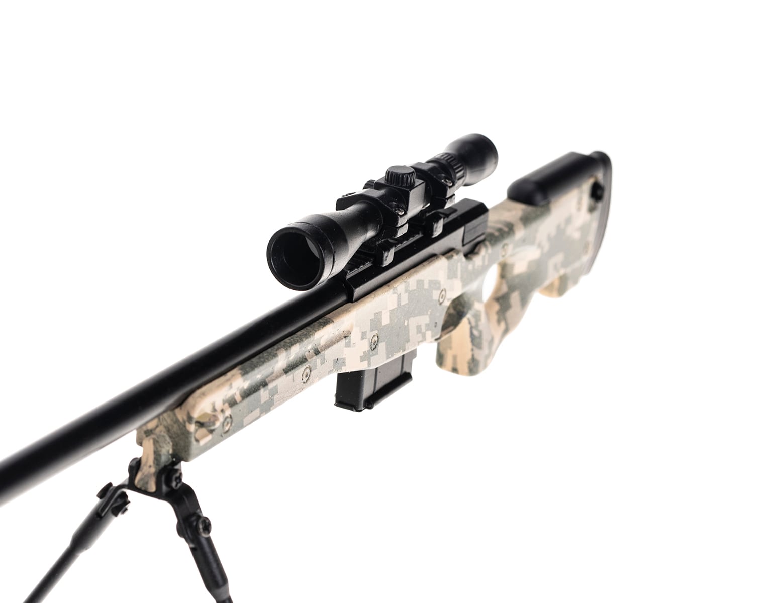 Снайперська гвинтівка Swiss Arms L96 Camo - мініатюрна 1:4