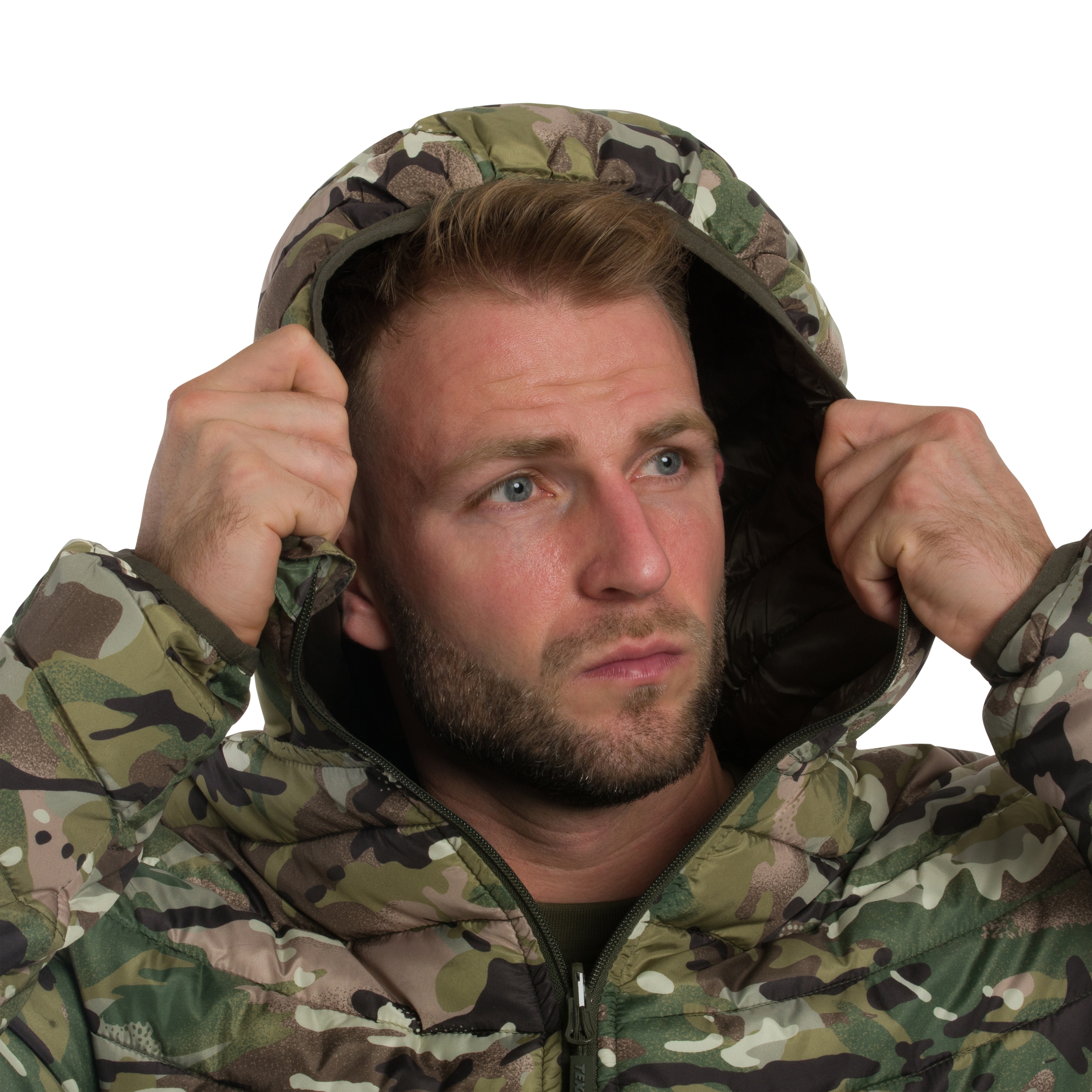 Kurtka puchowa dwustronna Texar Reverse - Olive/Arid MC Camo