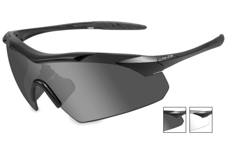 Тактичні окуляри Wiley X Vapor Grey/Clear - Black Frame 