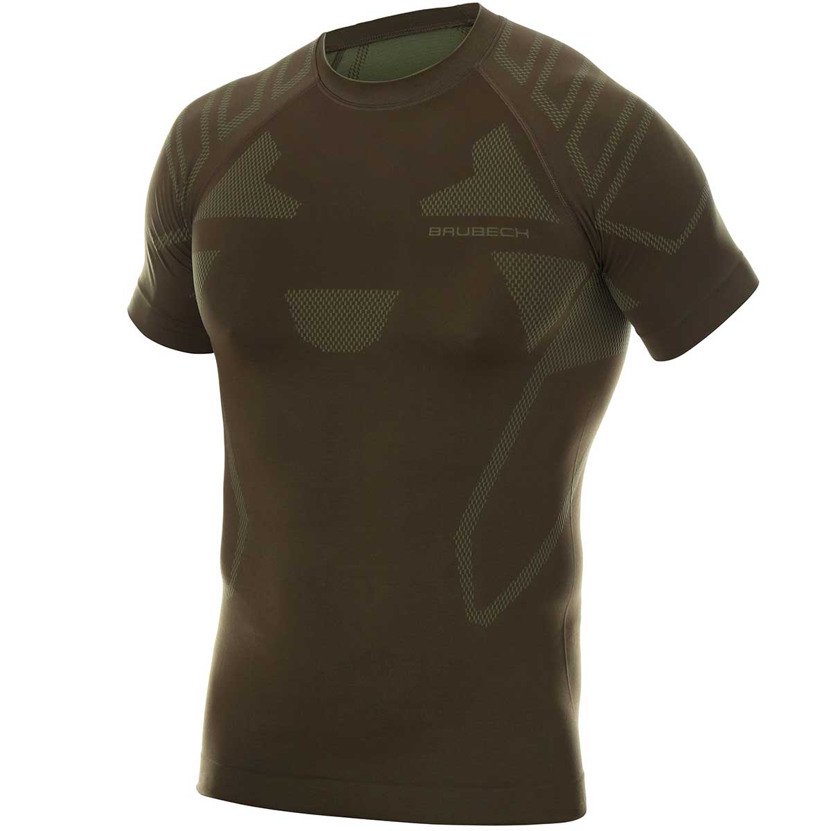 Koszulka termoaktywna Brubeck Ranger Protect Short Sleeve - Khaki