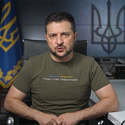 Koszulka T-Shirt Voyovnik Fight Like Ukrainians - Olive