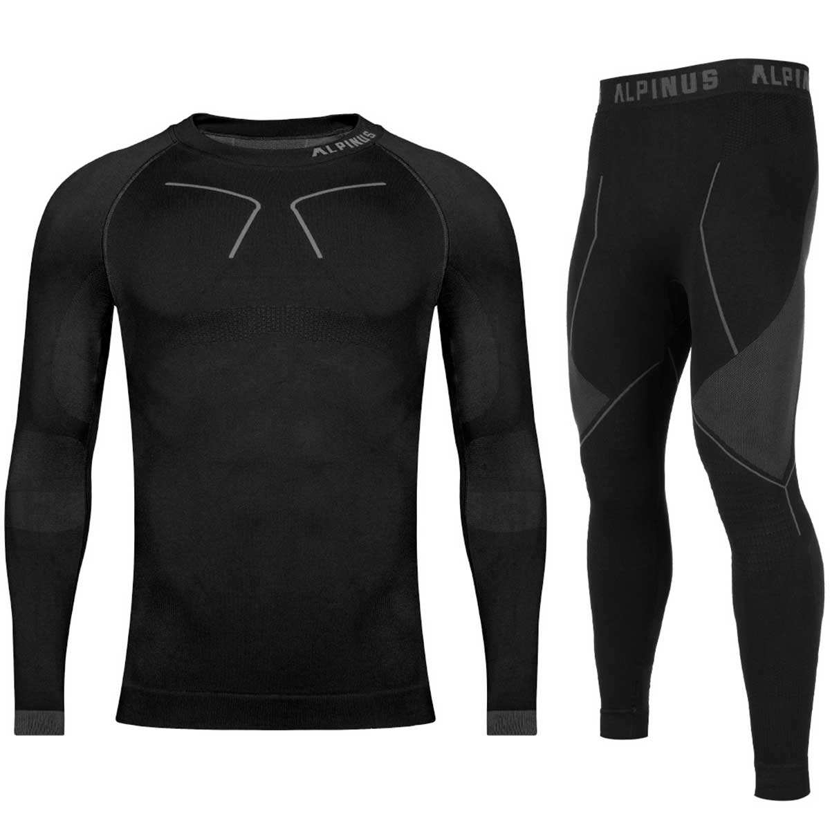 Bielizna termoaktywna Alpinus Tactical Base Layer - Czarna