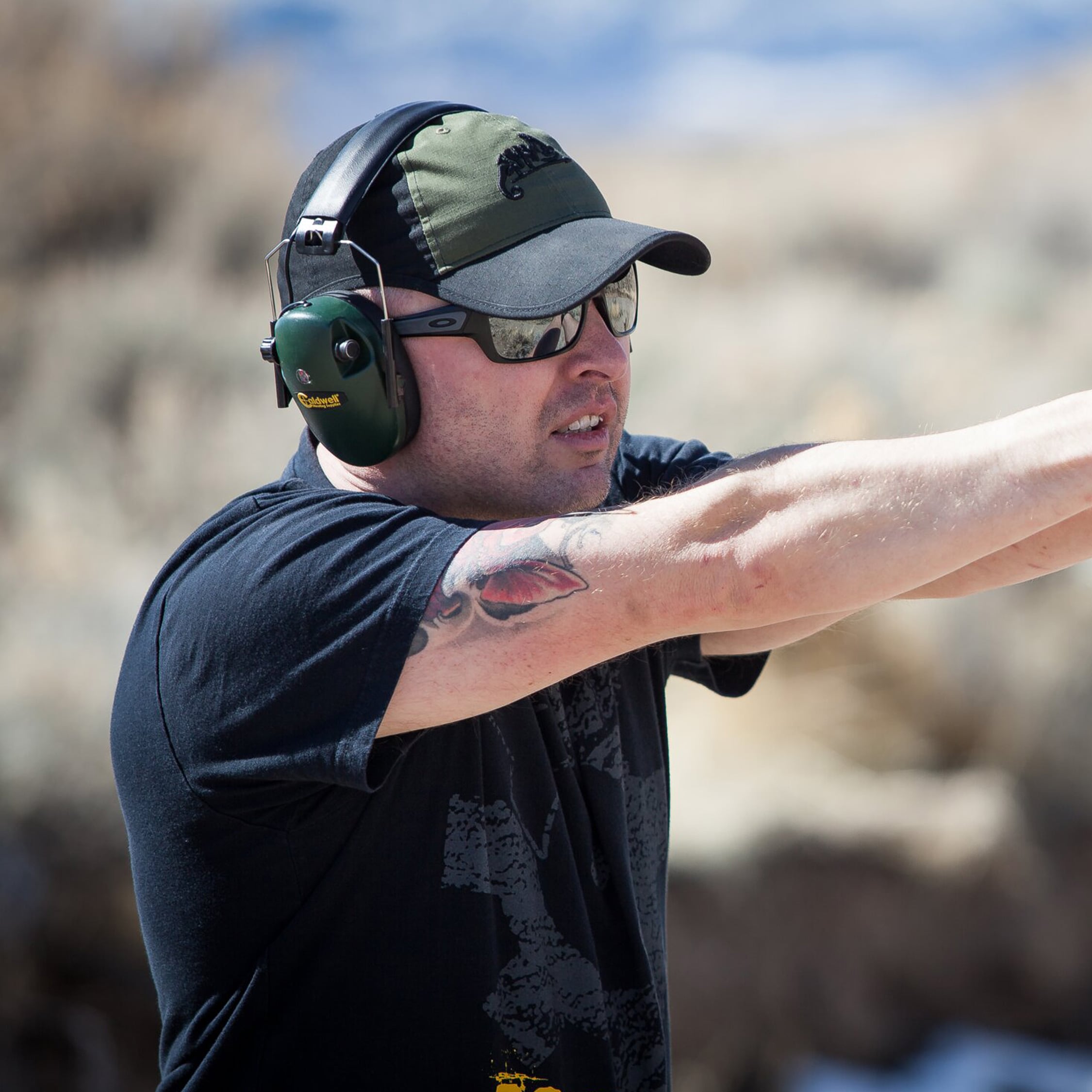 Czapka z daszkiem Helikon-Tex Logo Cap PolyCotton Rip-Stop - Black/Olive Green