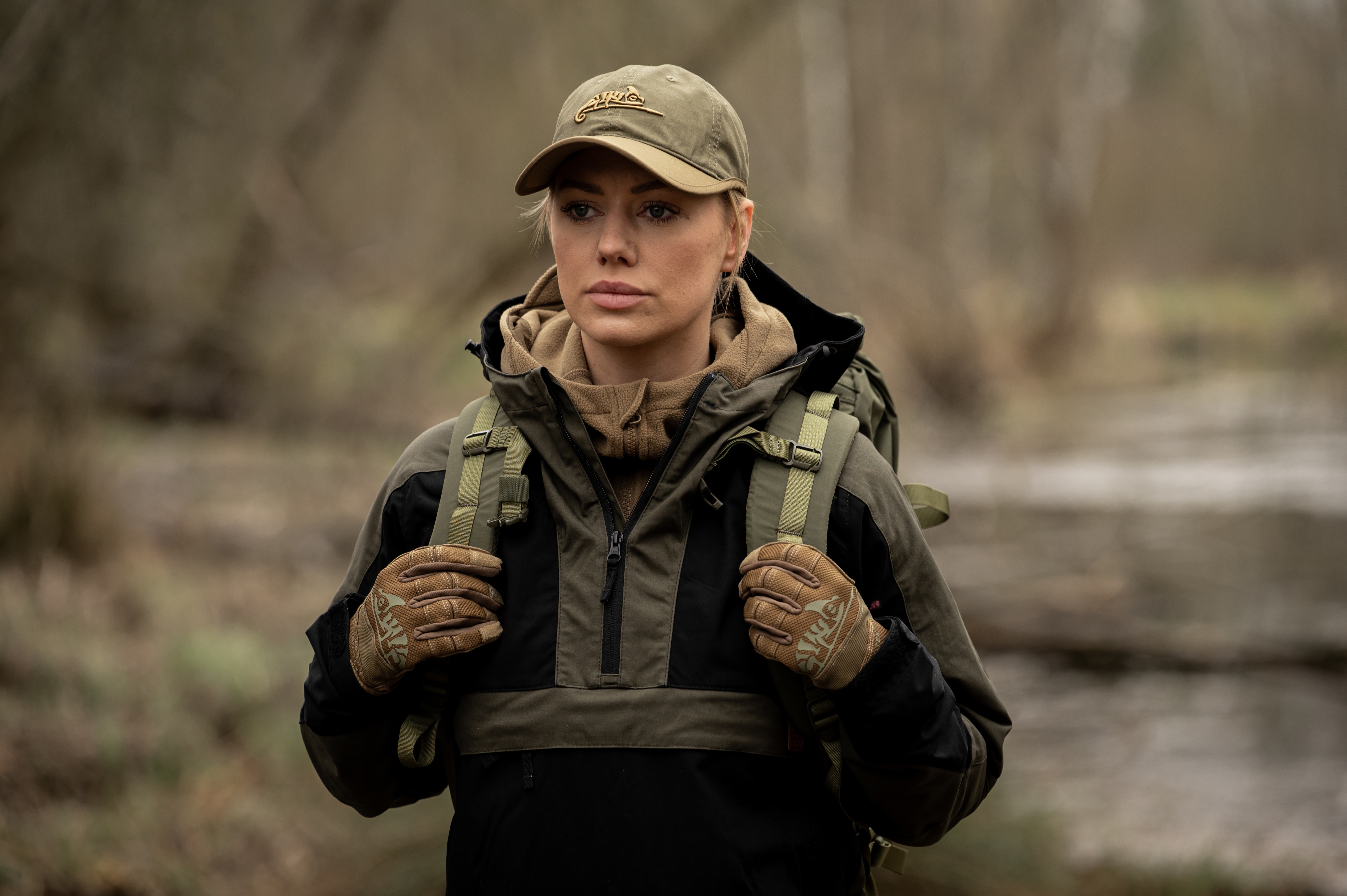 Czapka z daszkiem Helikon-Tex Logo Cap PolyCotton Rip-Stop - Adaptive Green/Coyote