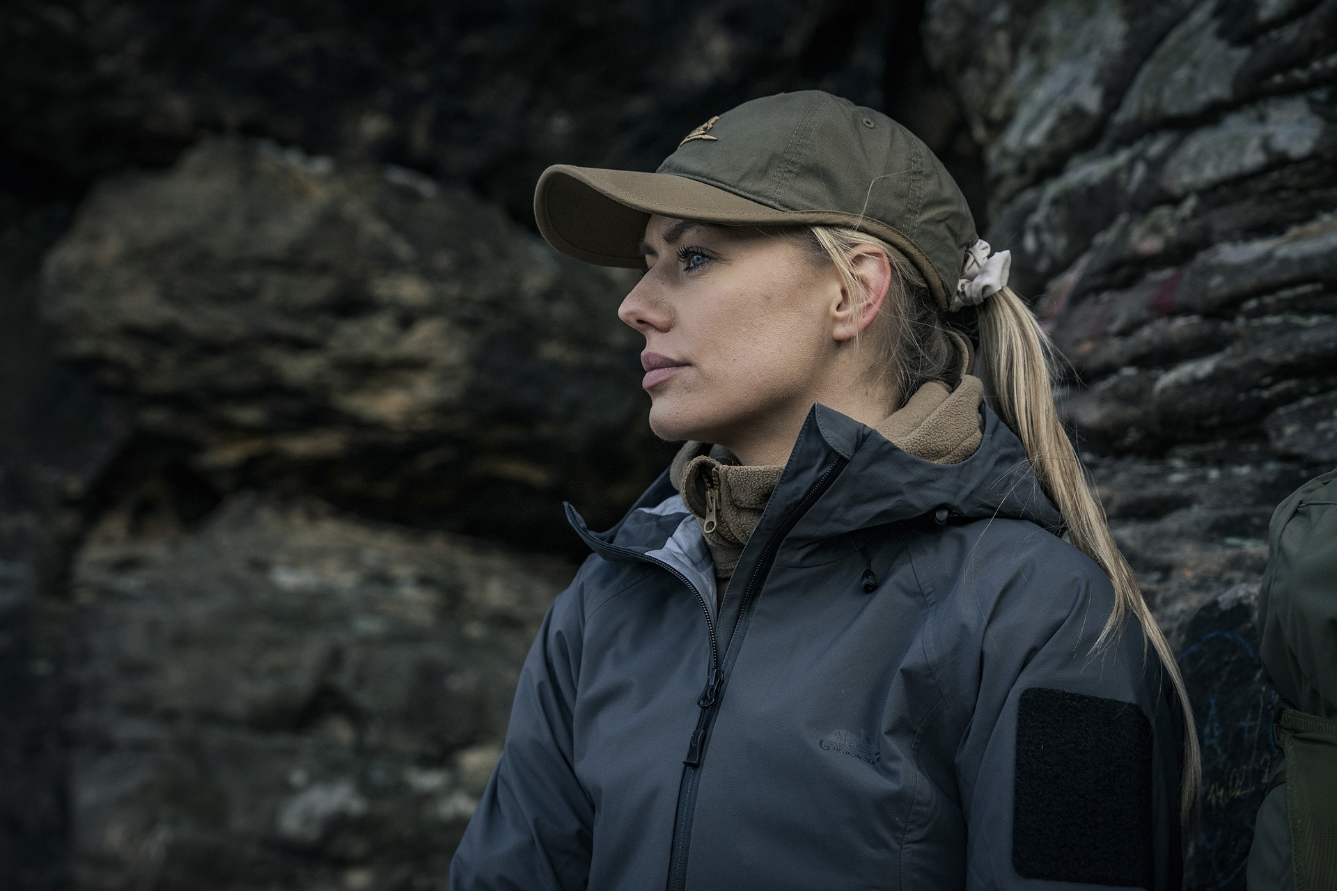 Czapka z daszkiem Helikon-Tex Logo Cap PolyCotton Rip-Stop - Adaptive Green/Coyote