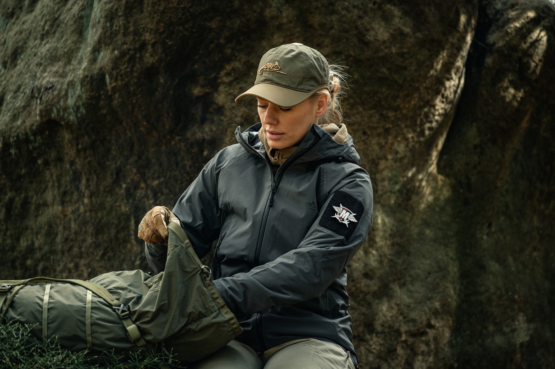 Czapka z daszkiem Helikon-Tex Logo Cap PolyCotton Rip-Stop - Adaptive Green/Coyote