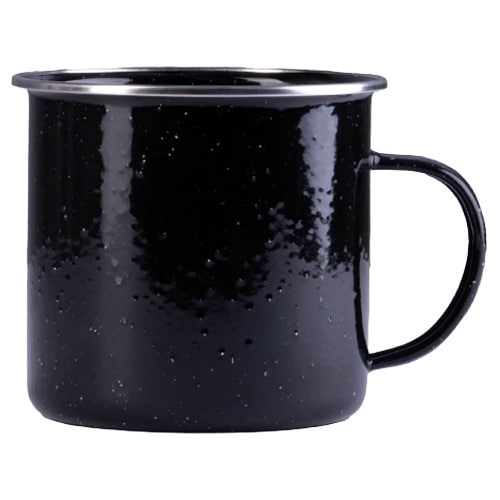 Kubek stalowy Mil-Tec Western 680 ml - Black