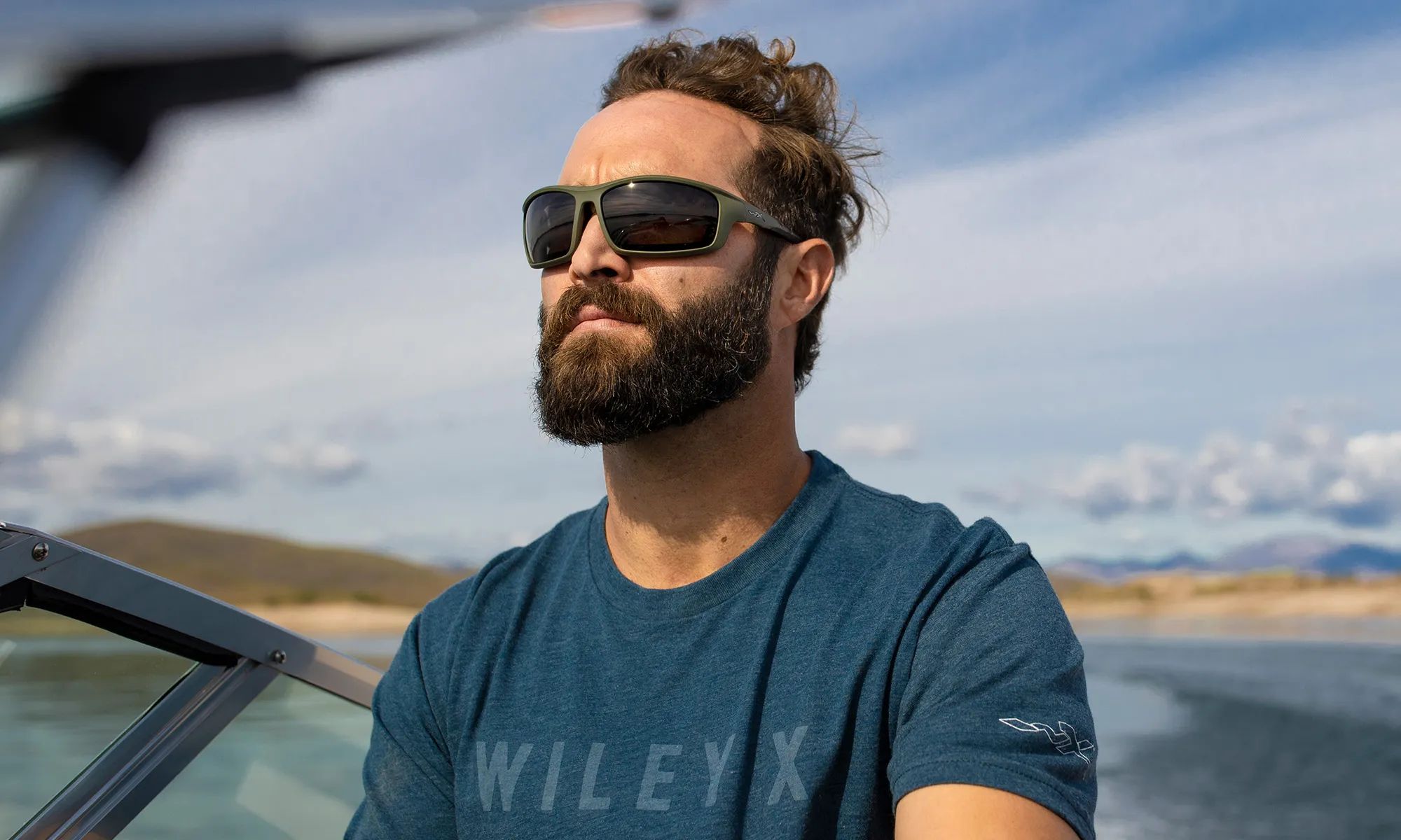 Okulary taktyczne Wiley X Grid - Captivate Polarized Grey/Matte Utility Green