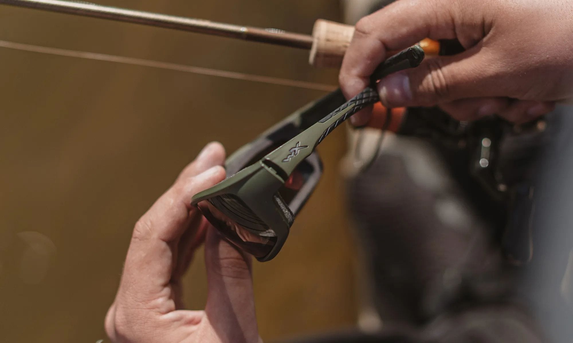 Okulary taktyczne Wiley X Grid - Captivate Polarized Grey/Matte Utility Green