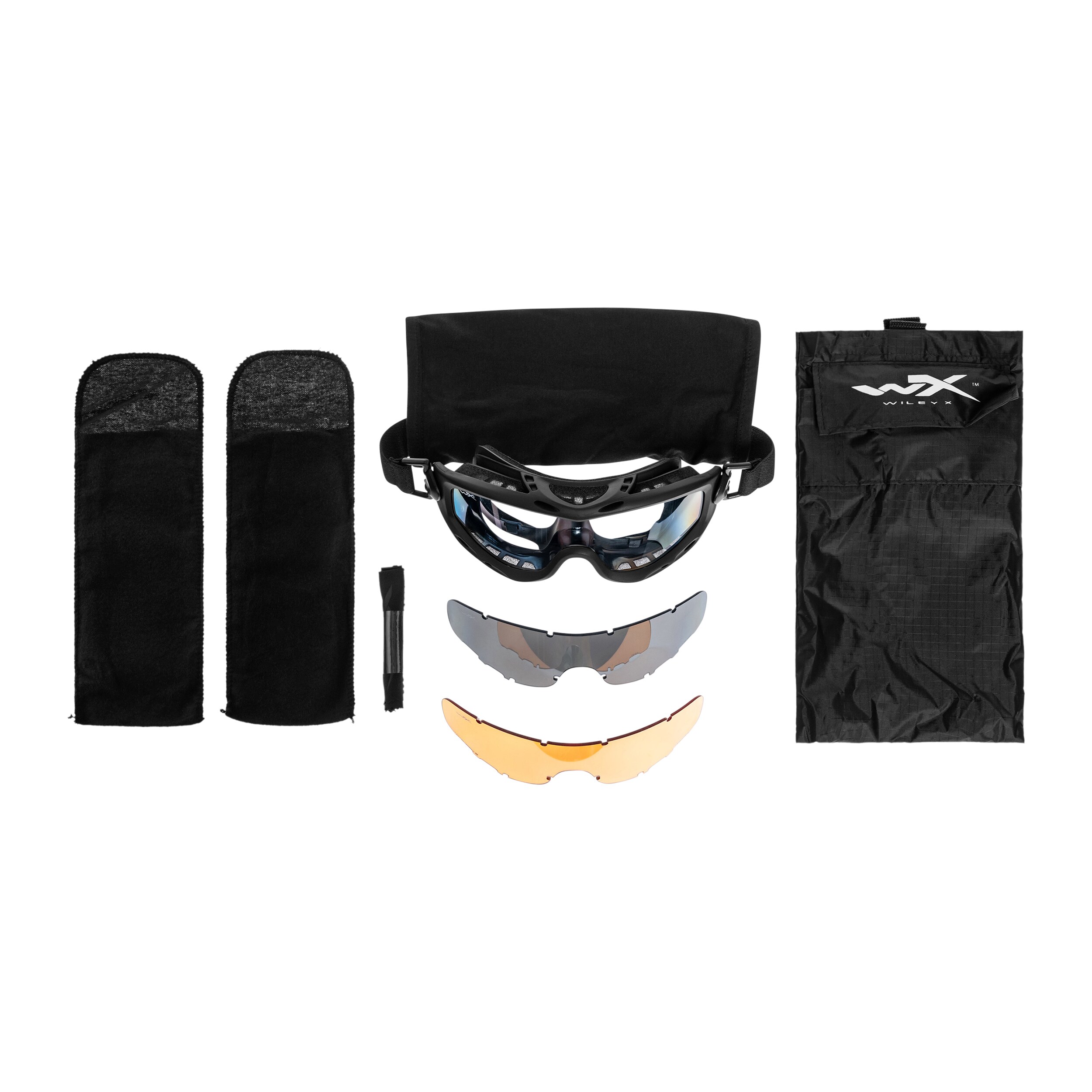 Gogle Wiley X SPEAR Set 3in1 - Matte Black