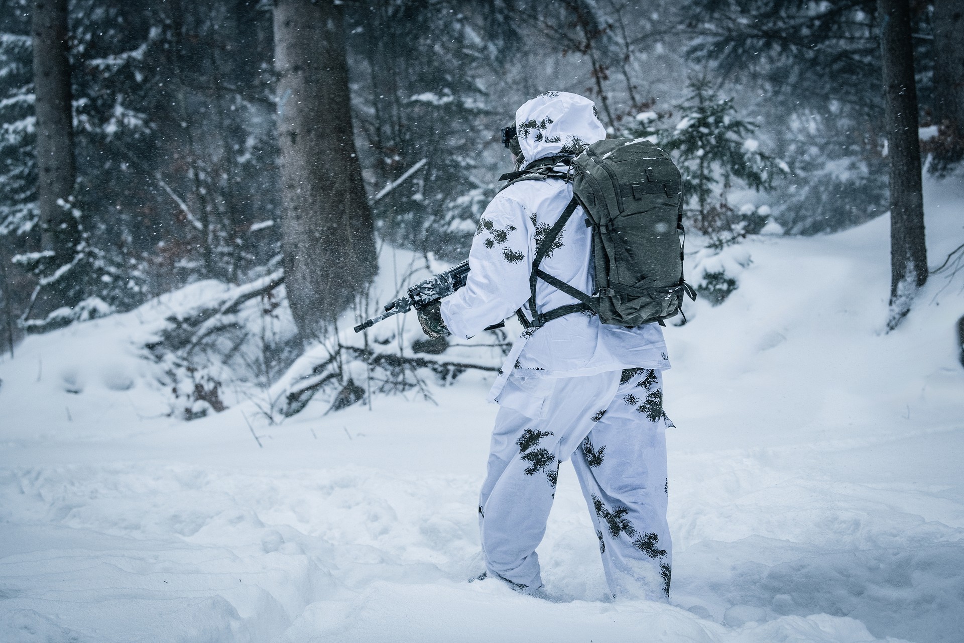 Strój maskujący Mil-Tec BW - Snow Camo