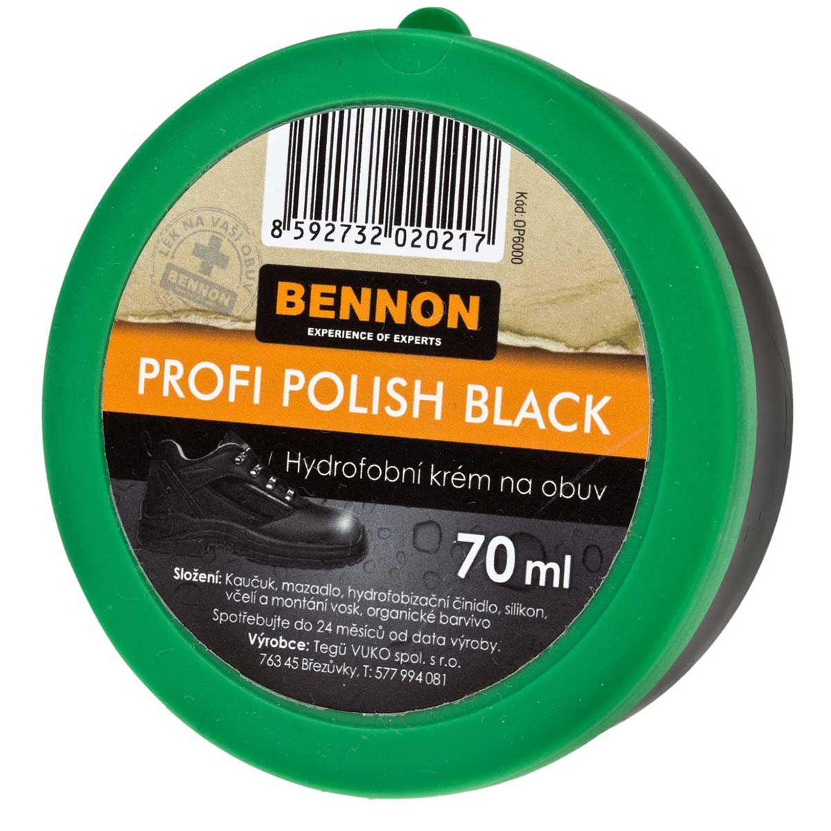 Bennon Profi Крем для взуття чорний 70 мл - Чорний