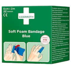 Plaster adhezyjny Cederroth Soft Foam Bandage Blue 6 cm x 2 m
