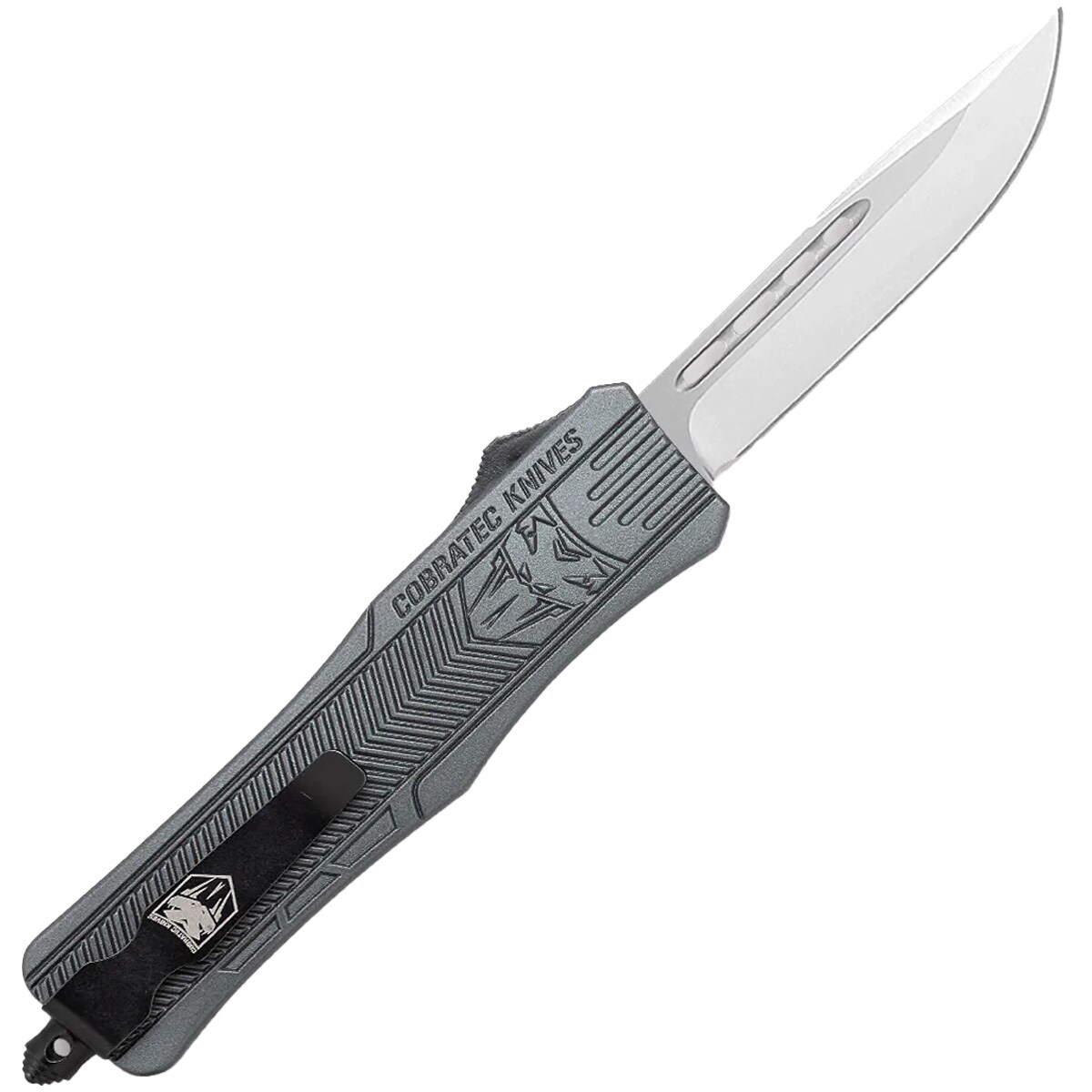CobraTec OTF Spring Knife Medium - Grey