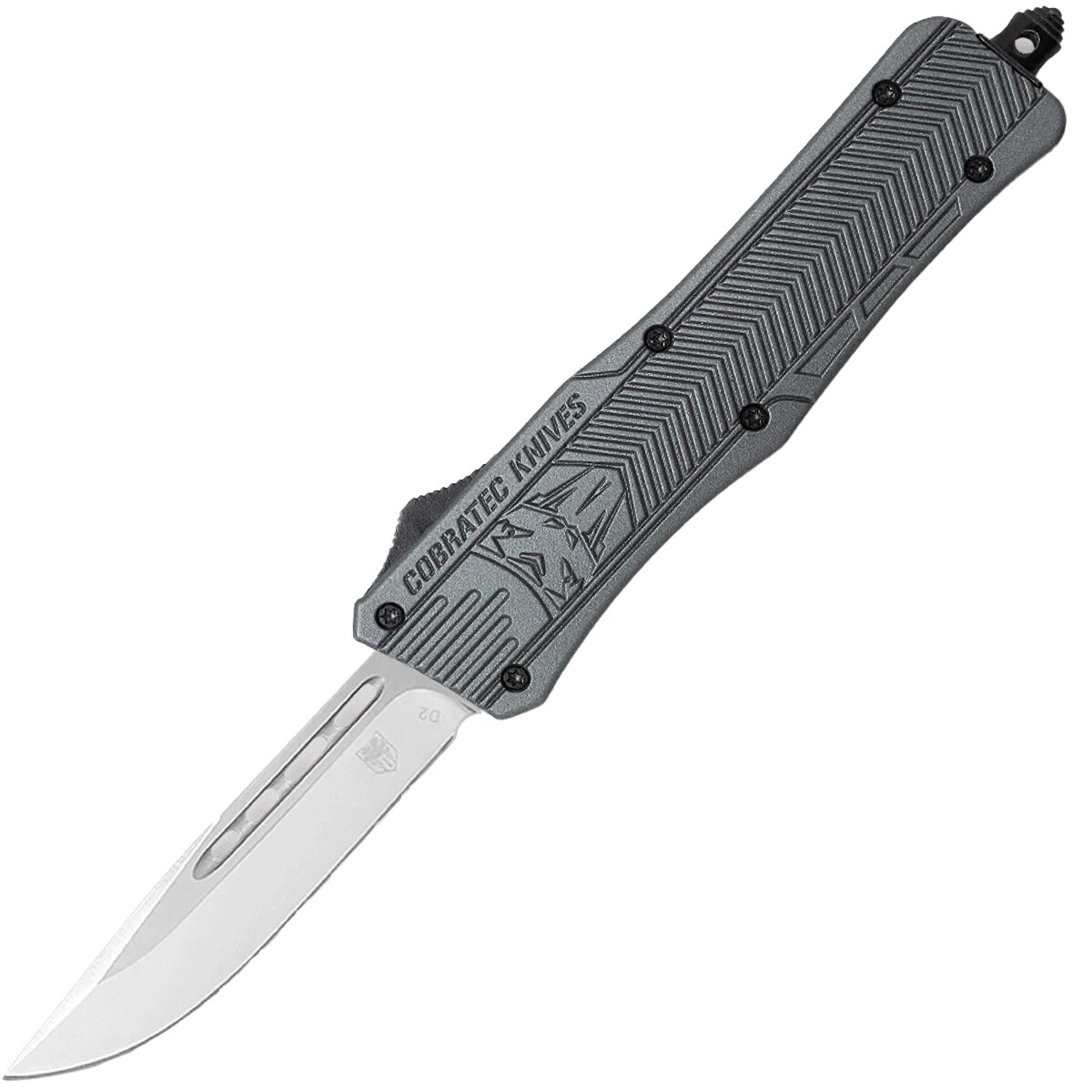 CobraTec OTF Spring Knife Medium - Grey