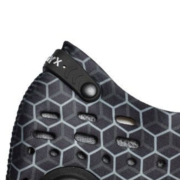 Maska antysmogowa Broyx Delta Hex Silver Black