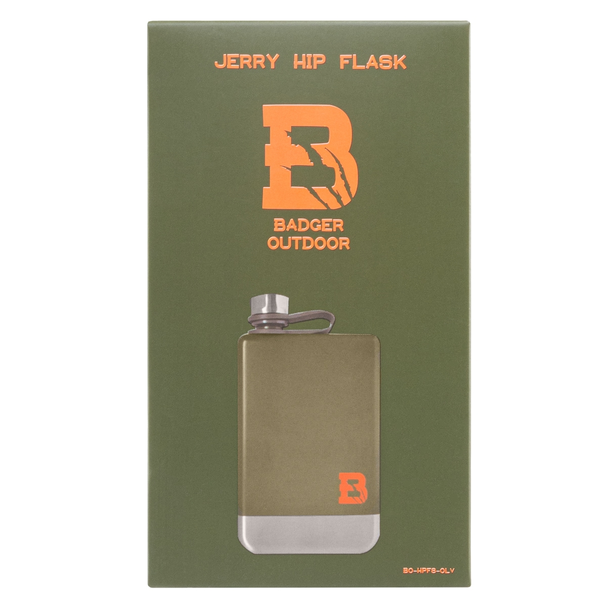 Фляга Badger Outdoor Hip Flask Jerry 266 мл - Olive