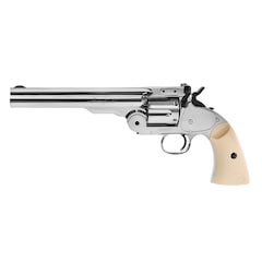 Wiatrówka - rewolwer Schofield 6" 4,5 mm - Silver