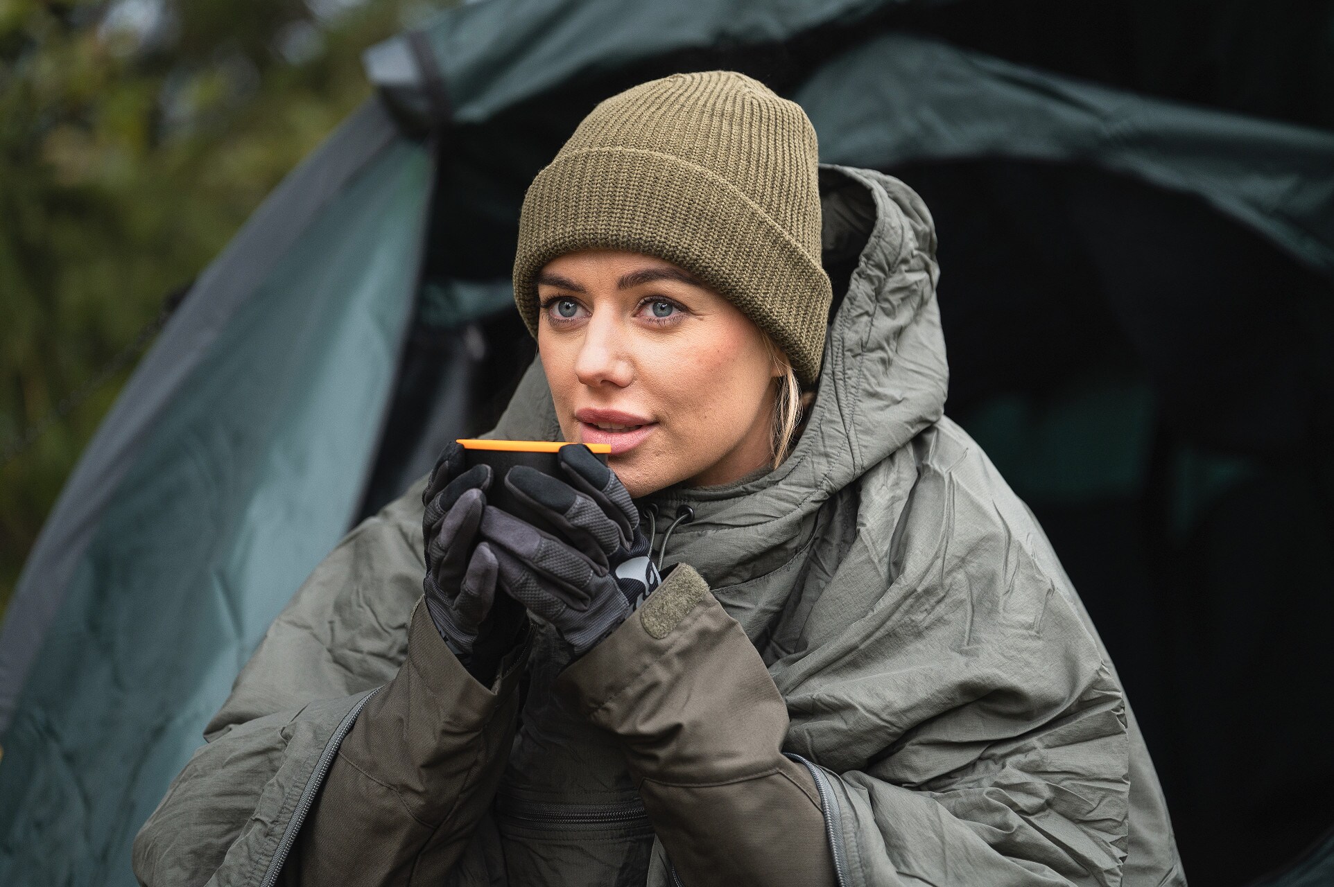 Czapka Helikon-Tex Merino Wanderer - Olive Green