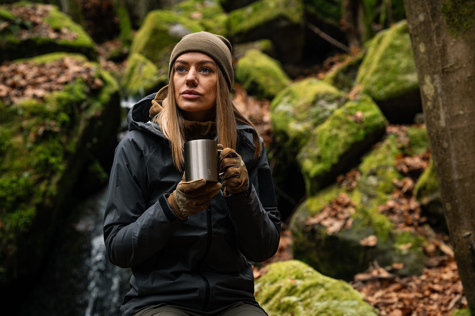 Czapka Helikon Winter Merino Beanie - Adaptive Green