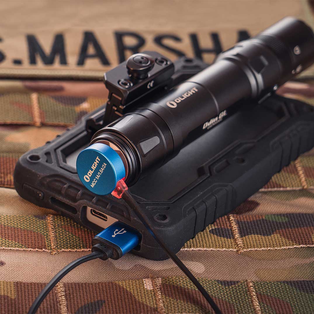 Ліхтарик для зброї з лазерним прицілом Olight Odin GL - 1500 люменів