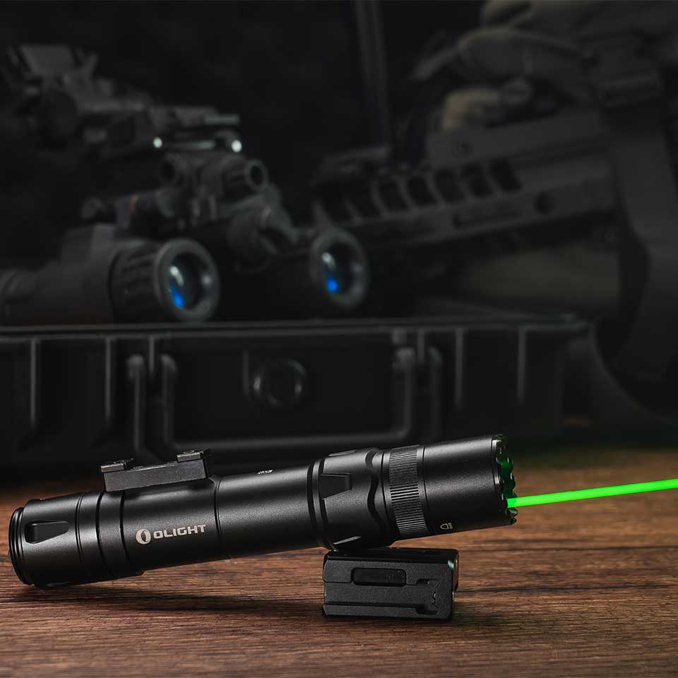 Ліхтарик для зброї з лазерним прицілом Olight Odin GL - 1500 люменів