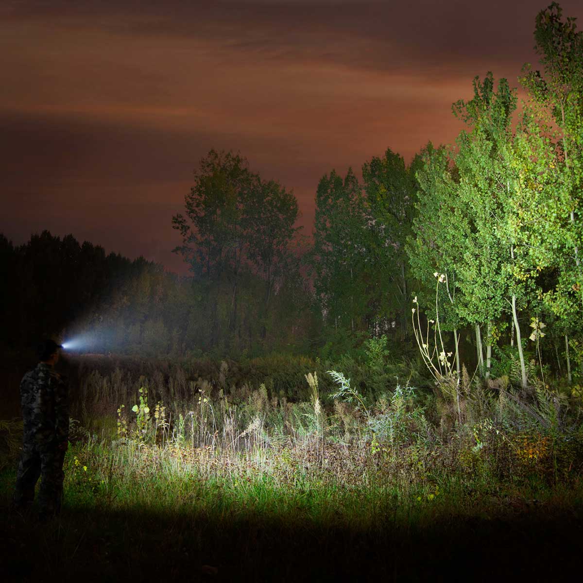 Latarka czołowa i kątowa Olight Perun 2 Cool White Kit Blue z opaską - 2500 lumenów