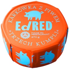 Żywność konserwowana Ed Red - karkówka z piwem "Trzech Kumpli" 270 g