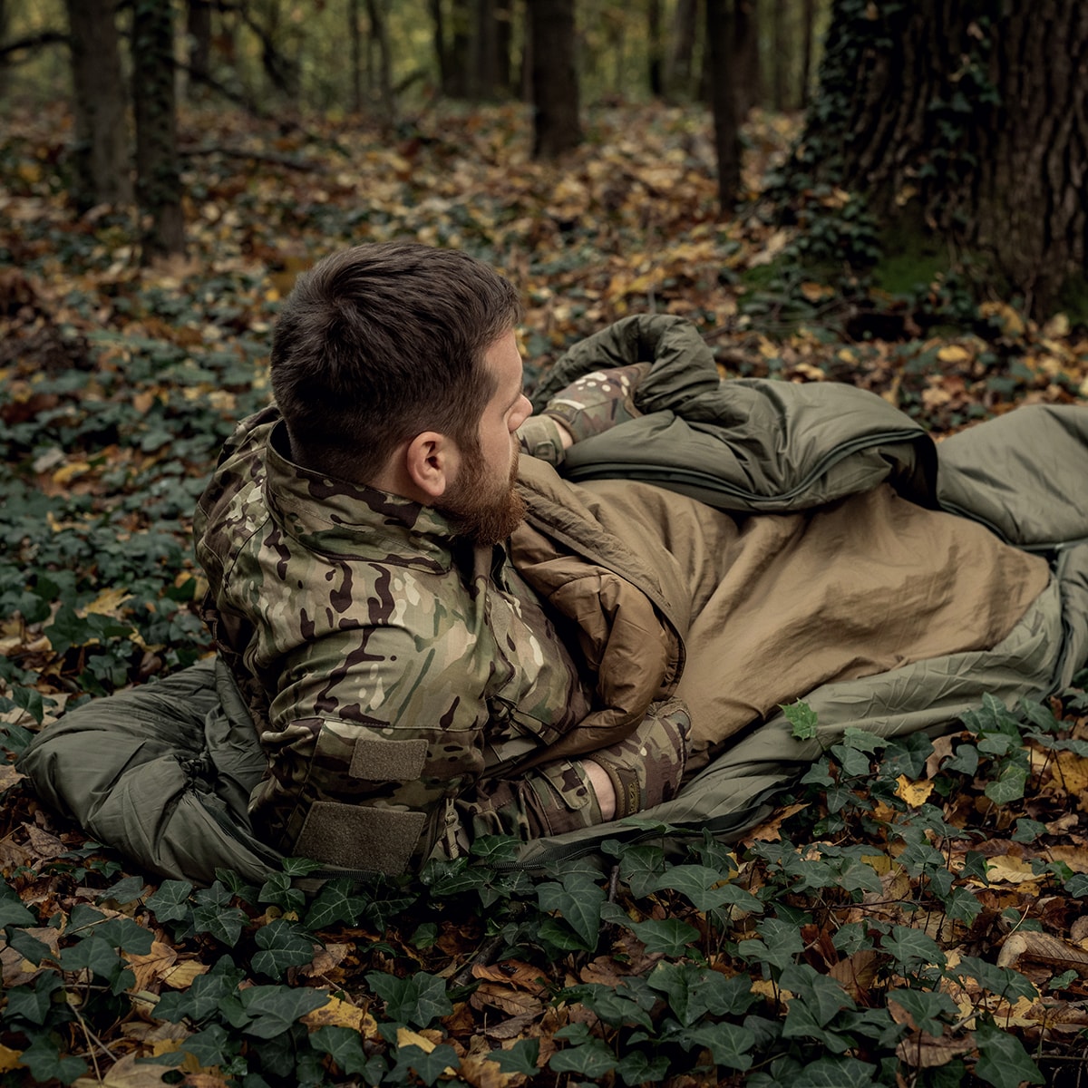 Ponczo Helikon-Tex Swagman Roll Climashield Apex z funkcją śpiwora - Coyote