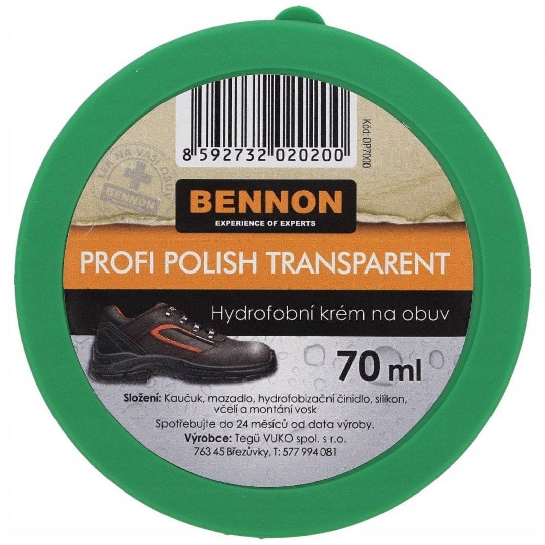 Pasta do butów Bennon Profi Polish 70 ml - Transparent