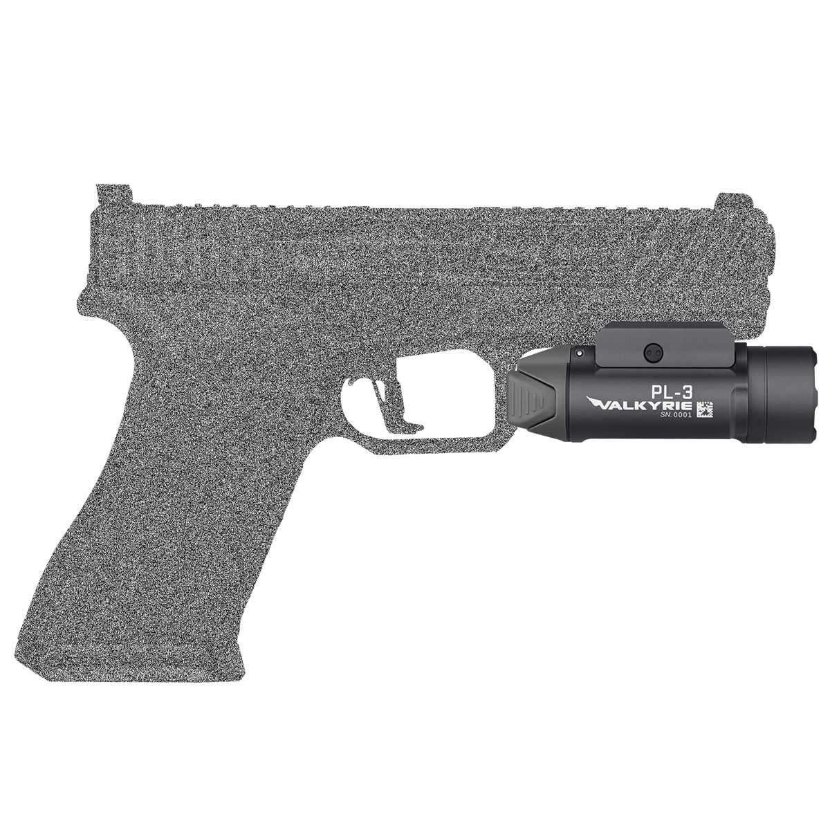 Latarka na broń Olight PL-3 Valkyrie Gunmetal Grey - 1300 lumenów