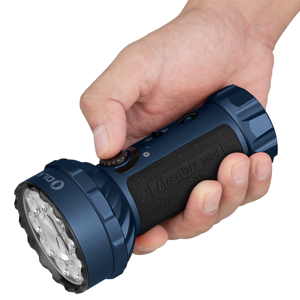 Latarka akumulatorowa Olight Marauder Mini Midnight Blue - 7000 lumenów, zasięg 600 m