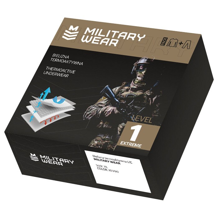 Bielizna termoaktywna Military Wear Tactical Level 1 - Black