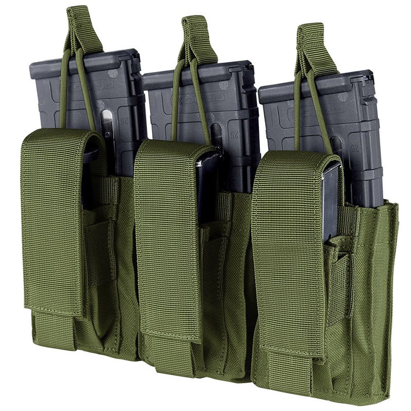 Підсумок для гвинтівок та пістолетів Condor Triple Kangaroo Mag Pouch Gen II - Olive Drab