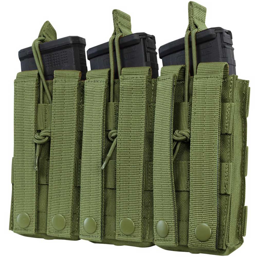 Fondina Porta Caricatore Condor Per G36 – Single Open Top, Oliva, In Poliammide