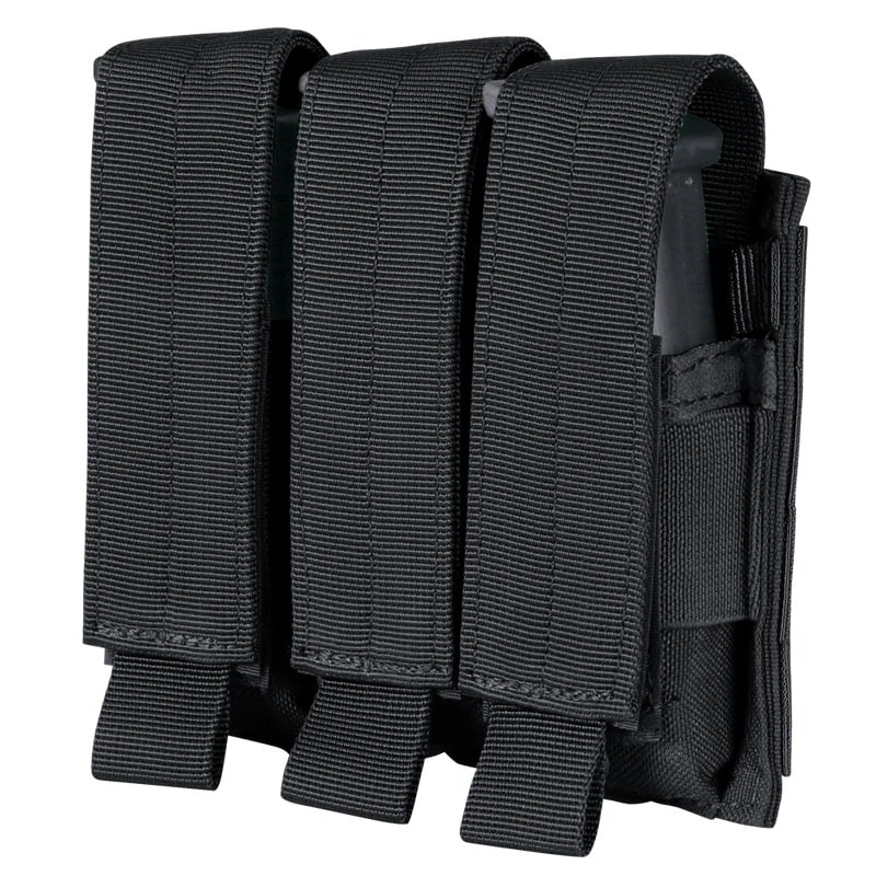 Підсумок потрійний Condor для пістолетних магазинів Triple Pistol Mag Pouch - Black