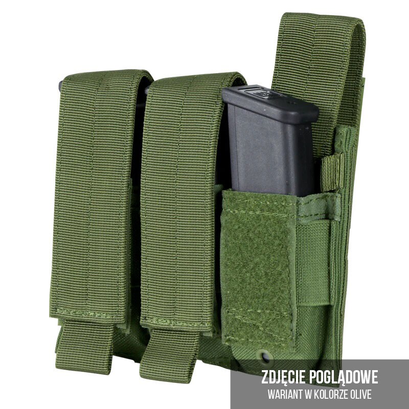 Potrójna ładownica Condor na małe magazynki Triple Mag Pouch - Black