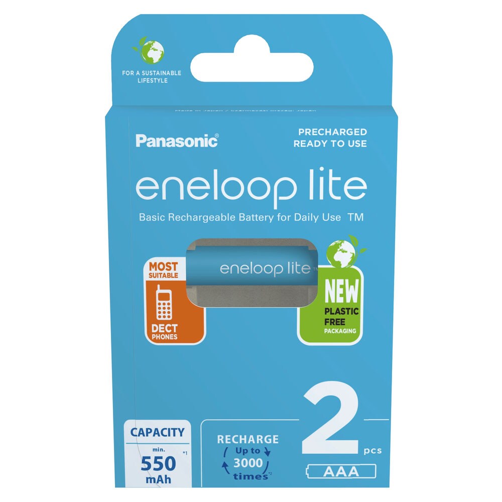 Akumulator Panasonic Eneloop Lite R03/AAA 550 mAh - 2 szt.