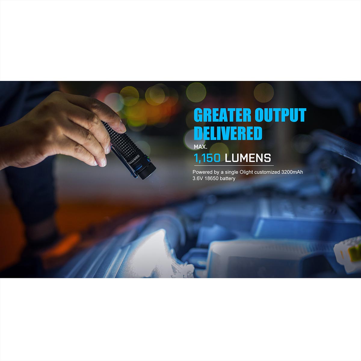 Акумуляторний ліхтарик Olight S2R II Baton Black - 1150 люменів