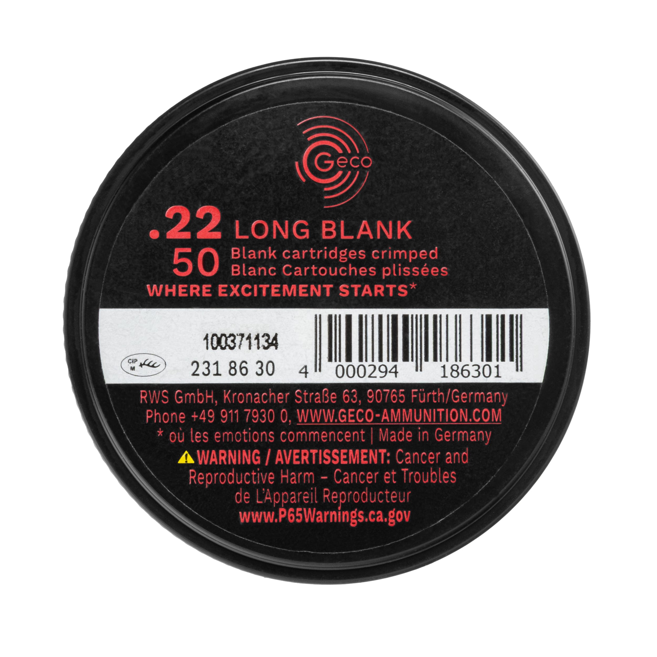 Naboje hukowe Hege Ruag Long 6 mm długie - 50 szt.