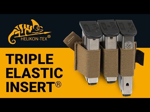 Потрійний підсумок  Helikon Triple Elastic Insert для пістолетних магазинів - Coyote