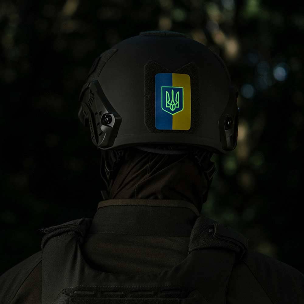 Naszywka fluorescencyjna M-Tac Flaga Ukrainy z Herbem - Full Color / GID
